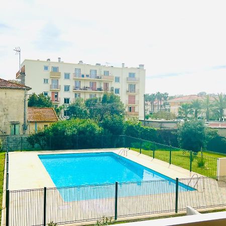 Les Palmiers - Appartement Avec Piscine Proche Plages - Wifi Et Clim Αντίμπ Εξωτερικό φωτογραφία