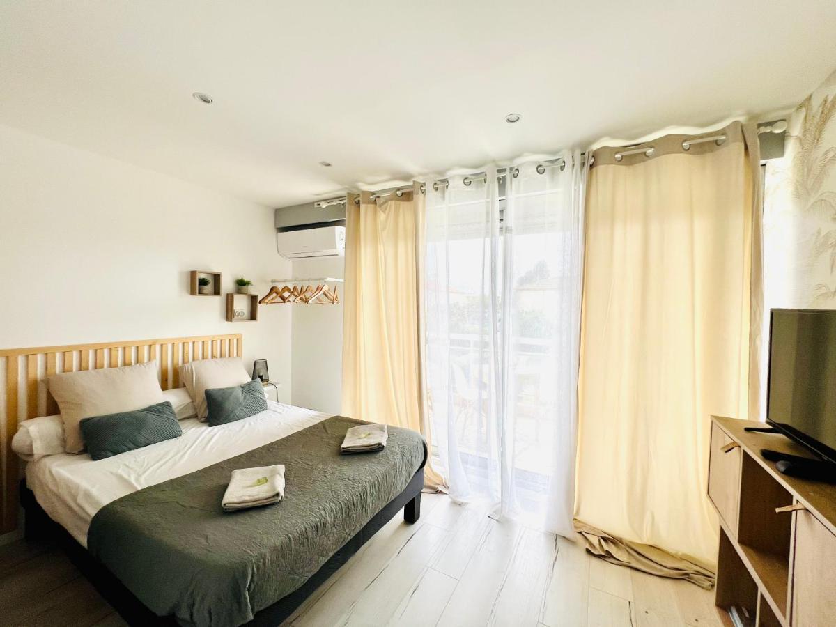 Les Palmiers - Appartement Avec Piscine Proche Plages - Wifi Et Clim Αντίμπ Εξωτερικό φωτογραφία
