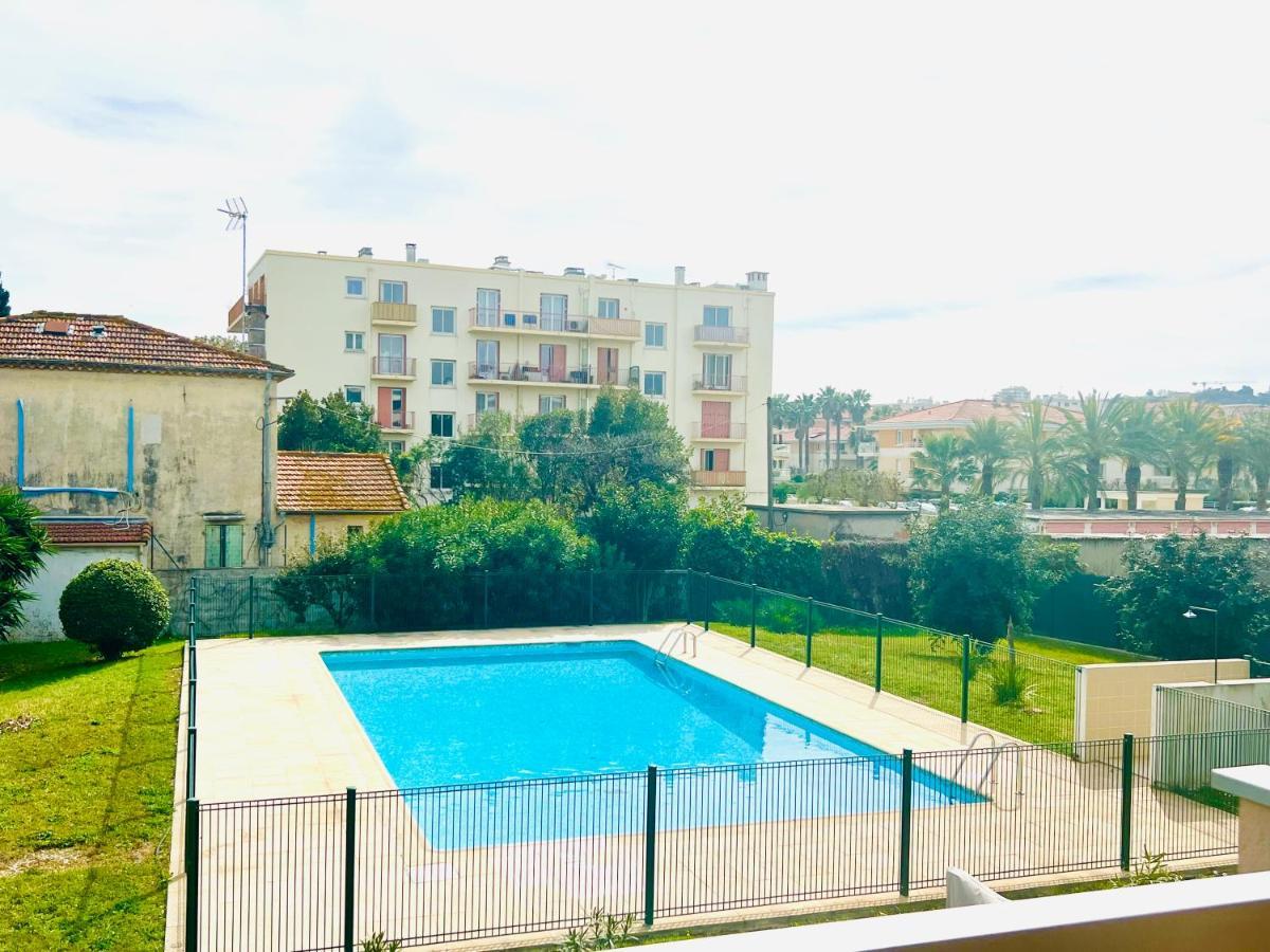 Les Palmiers - Appartement Avec Piscine Proche Plages - Wifi Et Clim Αντίμπ Εξωτερικό φωτογραφία