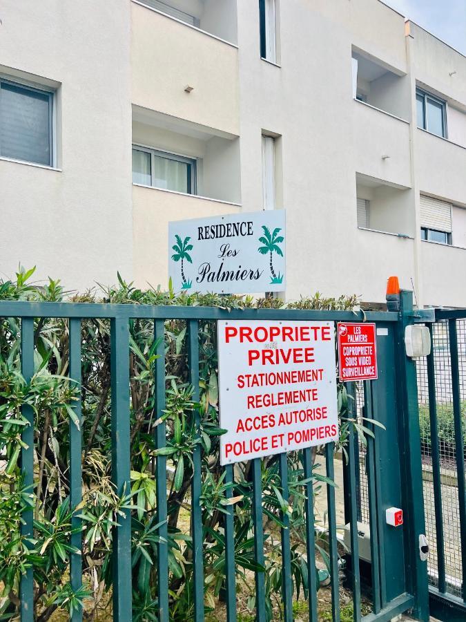 Les Palmiers - Appartement Avec Piscine Proche Plages - Wifi Et Clim Αντίμπ Εξωτερικό φωτογραφία